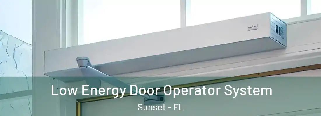 Low Energy Door Operator System Sunset - FL