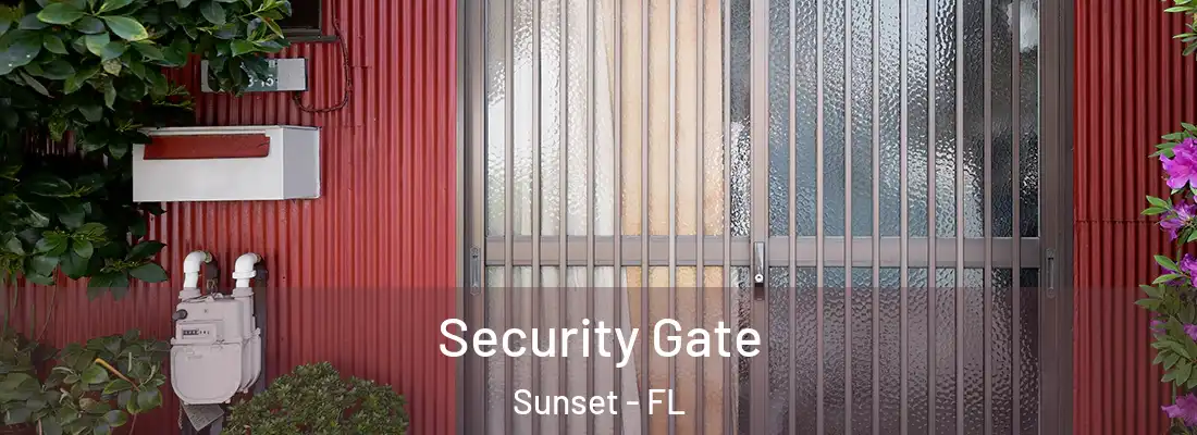  Security Gate Sunset - FL